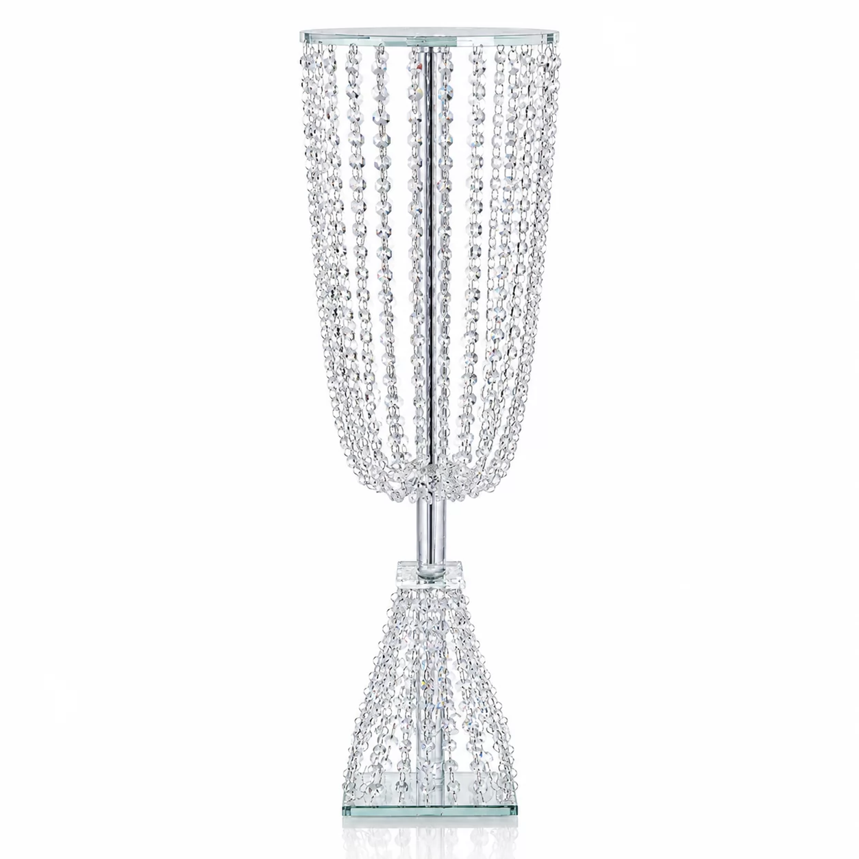all Crystal Beaded Display Stand for Wedding Tables, Events & Decorative Arrangements