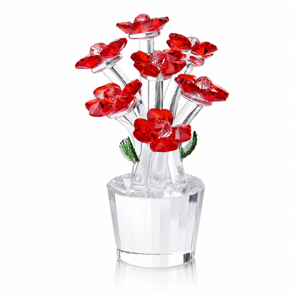 Handcrafted Crystal Flower Centerpiece for Weddings, Hotels & Premium Gifts