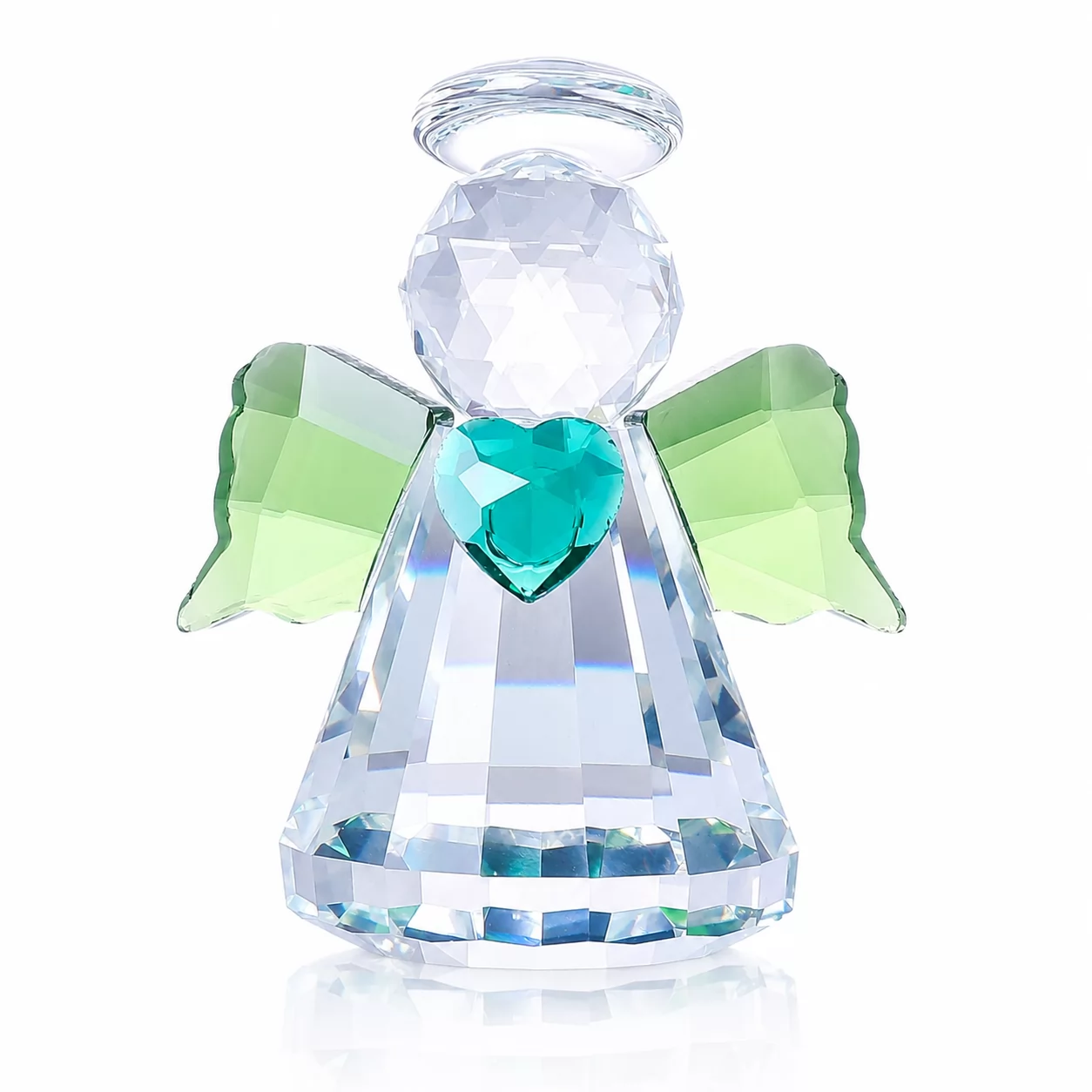 Crystal Angel Figurine with Red Heart – Romantic Gift Decor for Love & Special Occasions view 5