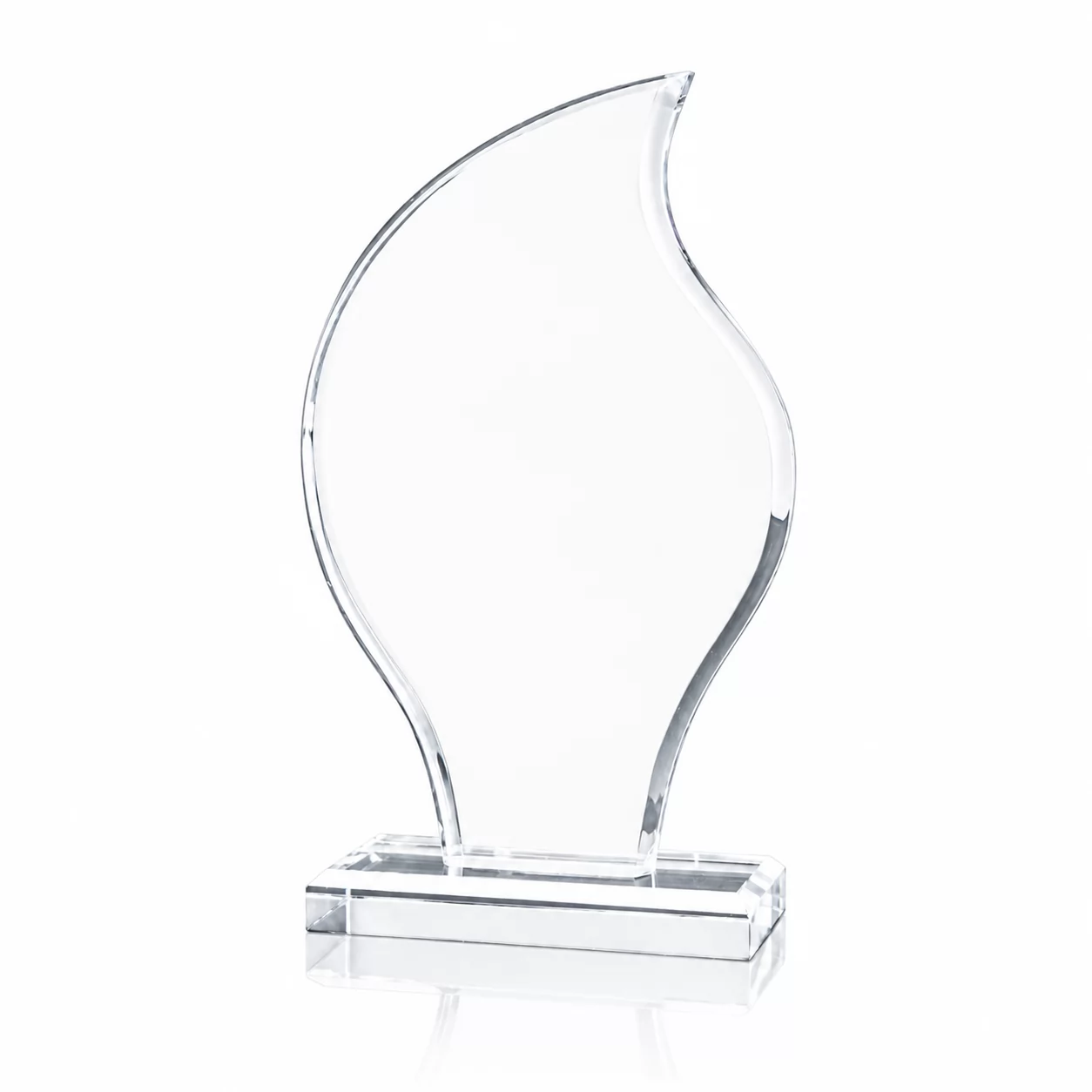 Modern Acrylic Flame Trophy for Corporate Awards & Outstanding Performance