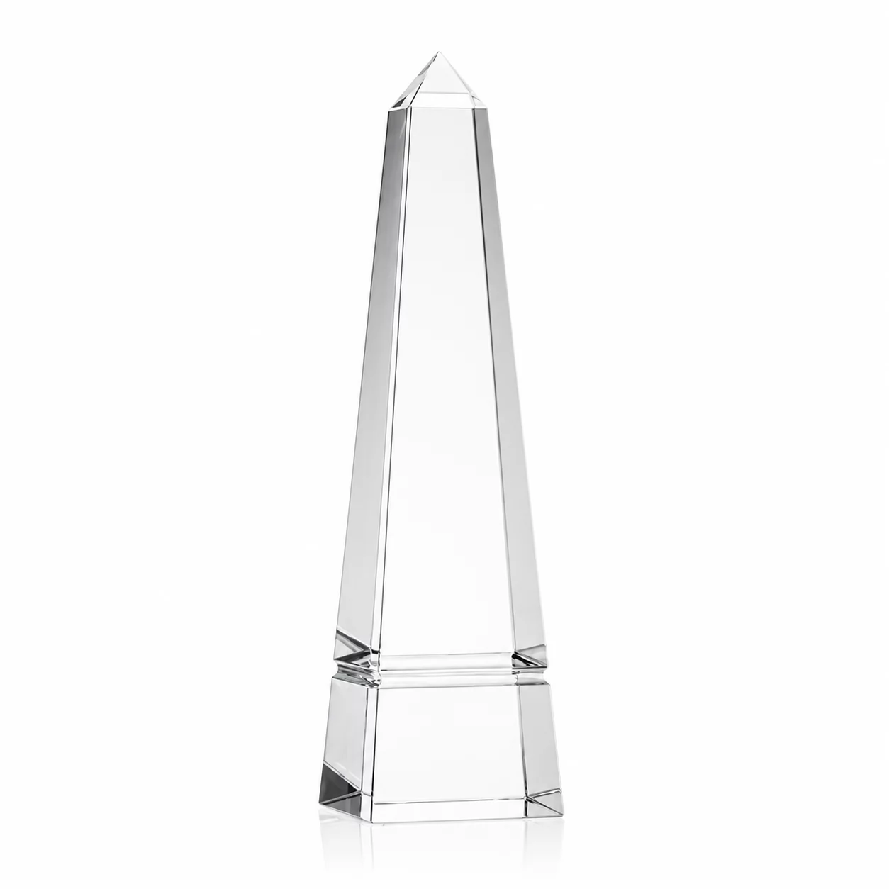 Crystal Obelisk Award – Classic Faceted Trophy for Executive Honors
