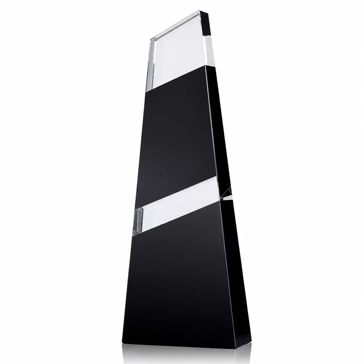 Obsidian Crystal Award – Modern Geometric Trophy for Executive Recognition